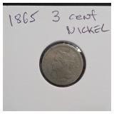 1865 Three-Cent Nickel