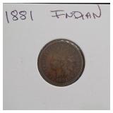 1881 Indian Head Cent