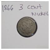 1866 Three-Cent Nickel