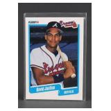 1990 Fleer David Justice Card
