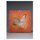 Baum Bros. Style-Eyes Rooster Wall Plaque