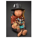 Sandy Whitefeather Chief Storyteller Sculpture