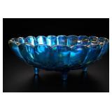 Indiana Harvest Grape Carnival Glass Bowl