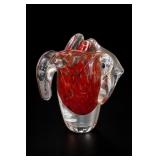 Glass Elephant Figurine