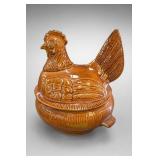 Chicken-Form Covered Ceramic Casserole