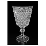 Indiana Glass Diamond Point Pedestal Bowl