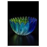 Studio Nova Solaris Blue-Green Glass Bowl