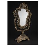 Ornate Freestanding Oval Mirror