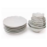 White Floret Style Dishes / Bowls