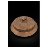 Copper Glass Covered Serving Dish