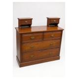 Wood Dresser With Mirror