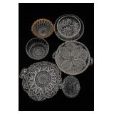 Pressed Glass Serving Piece Collection