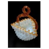 Stevens & Williams Opalescent Hobnail Glass
