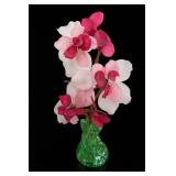 Mid-Century Satin Glass Blossom Bonsai Tree