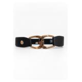 Vince Camuto Black Gold Belt VB212239 L/XL