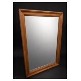 Large Wooden Framed Wall Mirror