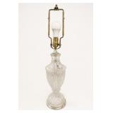 Leviton Crystal Cut Glass Table Lamp
