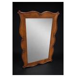 French Style Carved Fruitwood Wall Mirror
