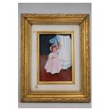 Anne Aeby Signed Mother And Child Painting