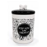Pet Central Ceramic Treat Jar, Did You Say