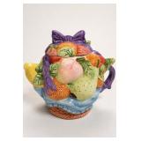 Heritage Mint Fruit Basket Ceramic Teapot