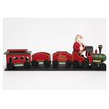Wooden Santa Christmas Train Set With Figure