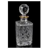 Vintage Cut Crystal Whiskey Decanter With Stopper