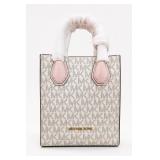 Michael Kors MK Monogram Pink Trim Tote Handbag