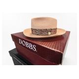 Dobbs Fifth Avenue Straw Hat, Size 7 3/8