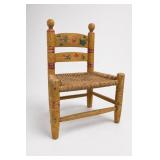 Mexican Folk Art Painted Woven Child