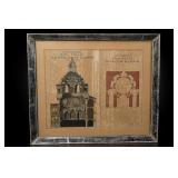 Framed Scenographia Sindoni Architectural Print