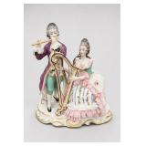 Dresden Art Porcelain Musical Couple Figurine