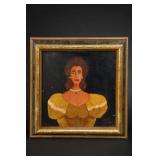 Signed Anne Aeby Portrait Of A Woman