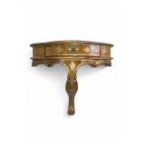 Italian Florentine Wooden Wall Console With