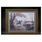 Lesley C. Humphrey Framed Fox Hunt Print