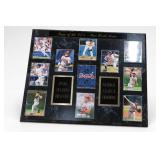 Fleer Atlanta Braves Baseball Card Display