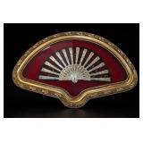 Antique Style Framed Hand Fan