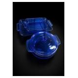 Anchor Hocking Cobalt Blue Glass Casserole Set