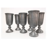 Wilton Armetale Plough Tavern Goblets, Set of 5