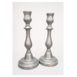 Wilton Armetale RWP Cast Metal Candlestick Pair