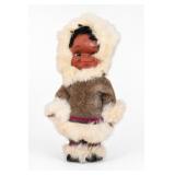Inuit Eskimo Doll Fur & Leather Parka