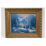 Thomas Kinkade Blessings of Christmas Framed