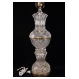 Cut Crystal Glass Table Lamp