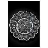 Indiana Glass Hobnail Deviled Egg Relish Tray