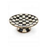 Mackenzie-Childs Check Pedestal Platter