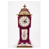 Porcelain Tabletop Grandfather Clock