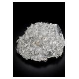 Chandelier Crystal Glass Prisms on Shell Bowl