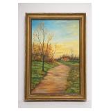 Johnnie Elia Signed Framed Landscape Painting