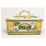 Vintage Ceramic Hand-Painted Bread Box