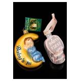 Old World Christmas Dreamtime Baby Ornaments 2007
